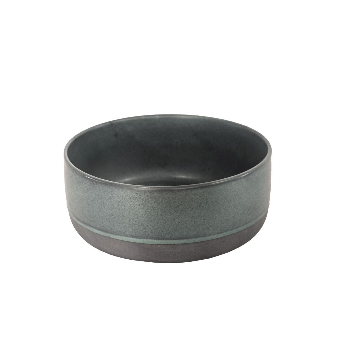 Raw høj skål, Northern green - 19,5 x 8 cm. - Bahne